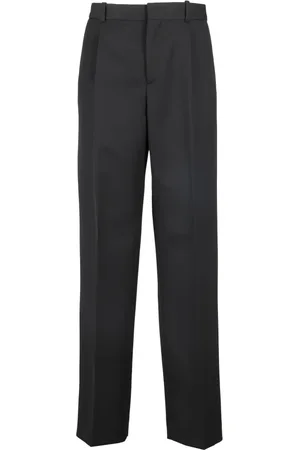 Botter Bukser, Herre, Sort, M, Polyester, Plisserede klassiske bukser