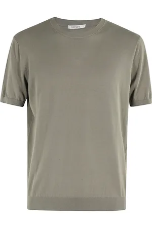 KANGRA CASHMERE Top, Herre, Grøn, 2XL, Bomuld, Afslappet Bomuld T-shirt