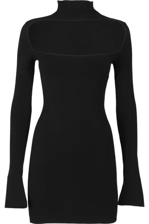 SSHEENA Kjole, Dame, Sort, M, Polyester, Strik Kjole