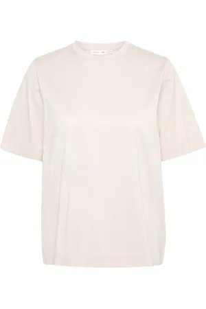 INWEAR Top, Dame, , M, Bomuld, Boxy Silhouette Tee Top Moonbeam