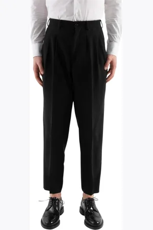 COR SINE LABE DOLI Bukser, Herre, Sort, S, Uld, Elegant Suit Bukser Pantalone