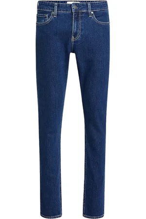 Calvin Klein Jeans, Herre, Blå, W31 L32, Denim, Slim Fit Mørk Denim Jeans