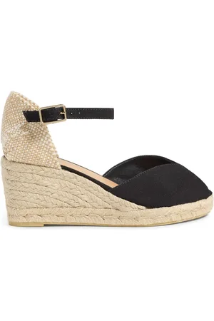 Castaner Sko, Dame, Sort, 40 EU, Bomuld, Bianca/6/001 7 cm kiler