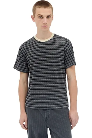 Brain Dead Top, Herre, Flerfarvet, XL, Polyester, Stribet Strik T-shirt