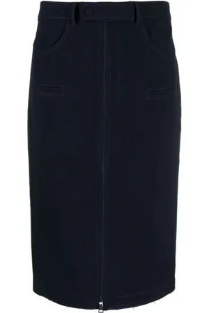 Nº21 Nederdel, Dame, Sort, XL, Uld, Skirts