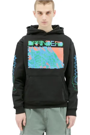Brain Dead Sweathshirts & Hoodies, Herre, Sort, L, Bomuld, Grafisk Print Hættetrøje