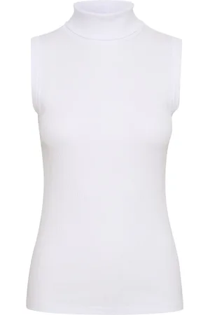 INWEAR Strik, Dame, Hvid, 2XL, Uld, Rollneck Top Pure