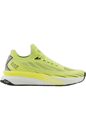 EA7 Sko, Herre, Grøn, 40 EU, Uld, Crusher Distance Knit Acid Lime-Black Sneakers