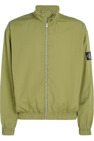 Calvin Klein Jakke, Herre, Grøn, L, Bomuld, Mørk Juniper Casual Utility Jakke