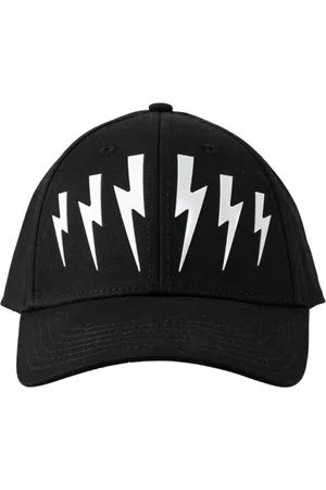 Neil Barrett Tilbehør, Herre, Sort, ONE SIZE, Justerbar Six Panels Cap