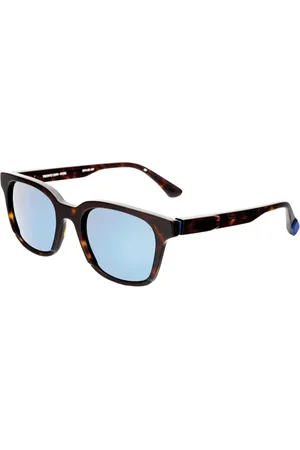 Etnia Barcelona Tilbehør, Herre, Brun, 53 MM, Blå Polariserede Solbriller Havana Stil