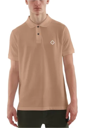 MA.STRUM Top, Herre, Brun, S, Bomuld, SS Pique Polo Army