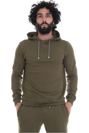 hindustrie Sweathshirts & Hoodies, Herre, Grøn, XL, Bomuld, Strækbart hættetrøje