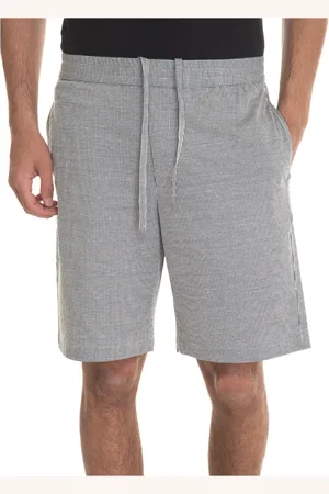 hindustrie Shorts, Herre, Blå, S, Bomuld, Stribet Bermuda Shorts Elastisk Talje