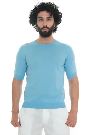hindustrie Top, Herre, Blå, L, Bomuld, Slim Fit Jersey T-shirt