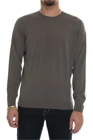 hindustrie Strik, Herre, Grå, 4XL, Uld, Merino Wool Slim Fit Pullover