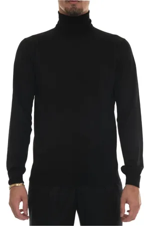 hindustrie Strik, Herre, Sort, 3XL, Uld, Merino Wool V-Neck Pullover Slim Fit