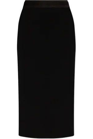 VERSACE Nederdel, Dame, Sort, 2XS, Polyester, Nederdel med logo
