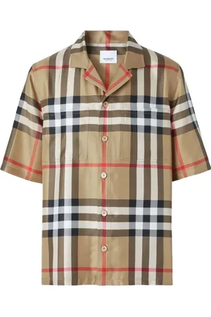 Burberry Skjorte, Herre, Flerfarvet, S, Uld, Stilfuld Skjorte A7028