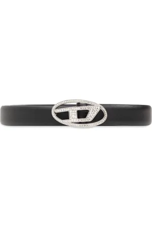 Diesel Tilbehør, Dame, Sort, 90 CM, Læder, Bælte B-1Dr Strass
