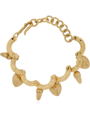 ULLA JOHNSON Tilbehør, Dame, Gul, ONE SIZE, Messing armbånd Petal
