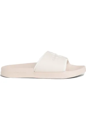Calvin Klein Sko, Dame, , 41 EU, Peach Blush White Monogram Slippers