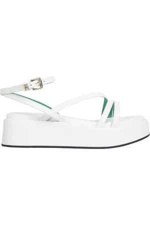 Tommy Hilfiger Sko, Dame, , 41 EU, Læder, Strap Platform Flade Sandaler