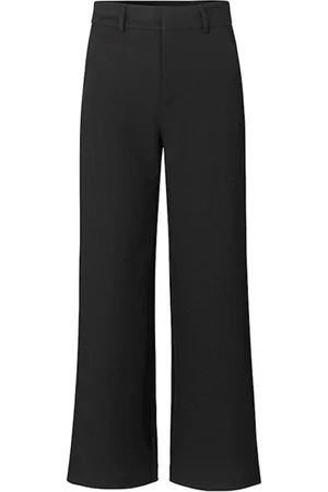 mbyM Bukser, Dame, Sort, XL, Polyester, Sort Wide Leg Highwaisted Pantalon