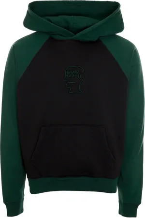 Brain Dead Sweathshirts & Hoodies, Herre, Flerfarvet, XL, Bomuld, Pigment Wash Logo Hoodie
