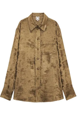 Inès de la Fressange Bluser & Skjorter, Dame, Gul, M, Maureen gold shirt
