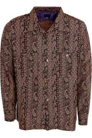 Pins & Needles Skjorte, Herre, Brun, L, Uld, Casual Bluser
