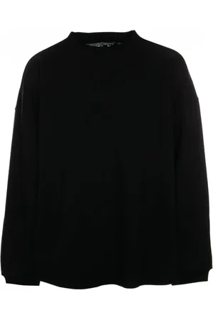 Y / PROJECT Strik, Herre, Sort, L, Vintage Evergreen Sweatshirt Oversized