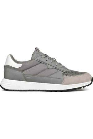 Geox Sko, Herre, Grå, 42 EU, Polyester, Sten Sneakers til Mænd