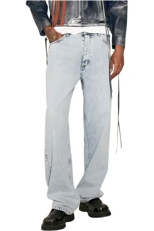 Eytys Jeans, Herre, Blå, W32, Bomuld, Vasket Finish Jeans Med Distressed Detaljer