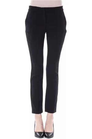 Byblos Bukser, Dame, Sort, 2XS, Polyester, Sort Skinny Zip Bukser til Kvinder