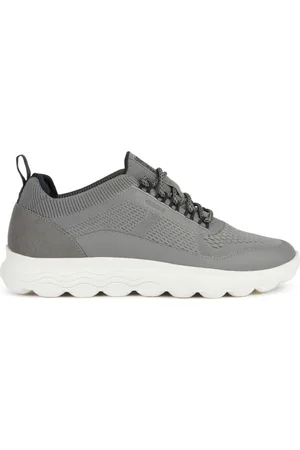 Geox Sko, Herre, Grå, 42 EU, Polyester, Grå Sneakers til Mænd