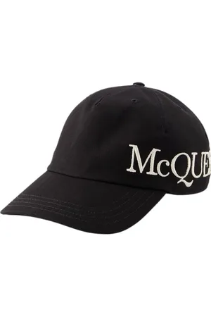 Alexander McQueen Tilbehør, Herre, Sort, S, Bomuld, Sort Bomuld Baseball Kasket