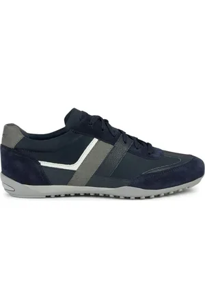 Geox Sko, Herre, Blå, 42 EU, Læder, Blå Sneakers til Mænd