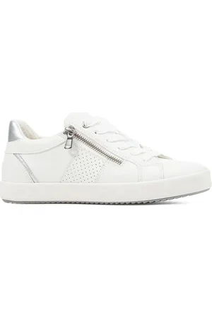 Geox Sko, Dame, Hvid, 36 EU, Polyester, Hvide Sneakers til Kvinder