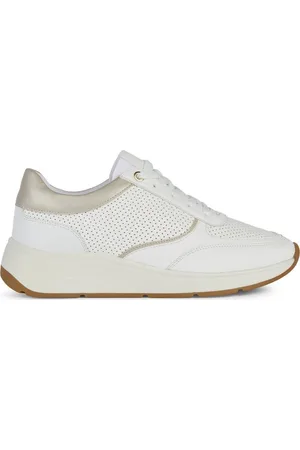 Geox Sko, Dame, Hvid, 39 EU, Polyester, Hvide Cristael Sneakers til Kvinder