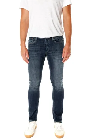 Denham Jeans, Herre, Blå, W32 L30, Denim, Slim Fit Midwaist Jeans