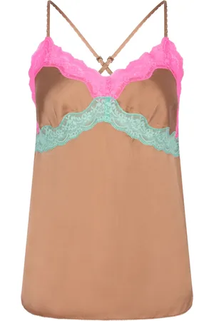 LOVE Stories Top, Dame, , M, Polyester, Blomstret Blonde Camisole Top
