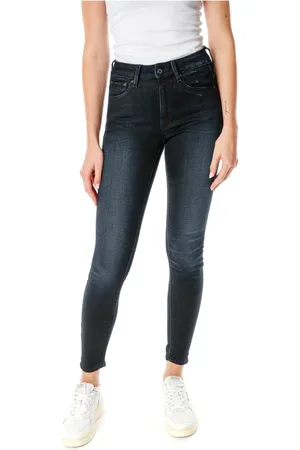 G-Star Jeans, Dame, Blå, W30 L34, Denim, Højtaljet Skinny Fit Denim Jeans
