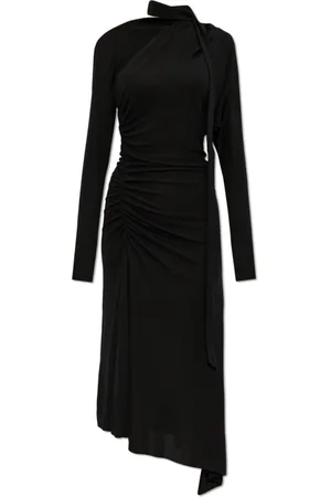 Victoria Beckham Kjole, Dame, Sort, S, Uld, Draped Kjole