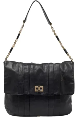 Anya Hindmarch Pre-owned, Dame, Sort, ONE SIZE, Uld, Pre-owned Laeder hndtasker
