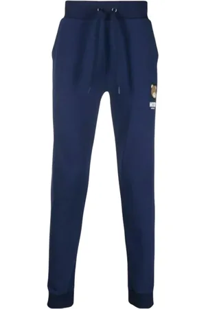 Moschino Bukser, Herre, Blå, L, Uld, Stilfulde Bukser