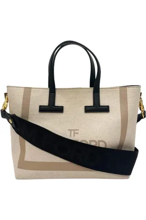 Tom Ford Pre-owned, Dame, , ONE SIZE, Uld, Pre-owned Canvas totes
