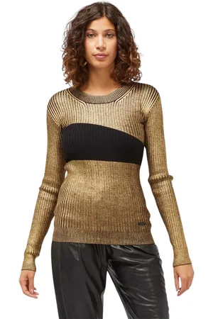 Custo Barcelona Strik, Dame, Flerfarvet, S, Uld, Vinter Dame Uld Logo Pullover