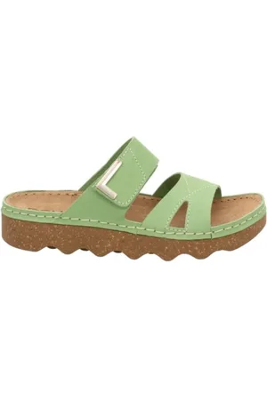 Rohde Sko, Dame, Grøn, 36 EU, Grøn damesandal - Behagelig nubuck
