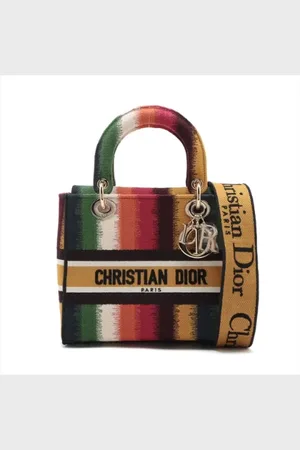 Dior Pre-owned, Dame, Flerfarvet, ONE SIZE, Uld, Pre-owned Canvas dior-tasker